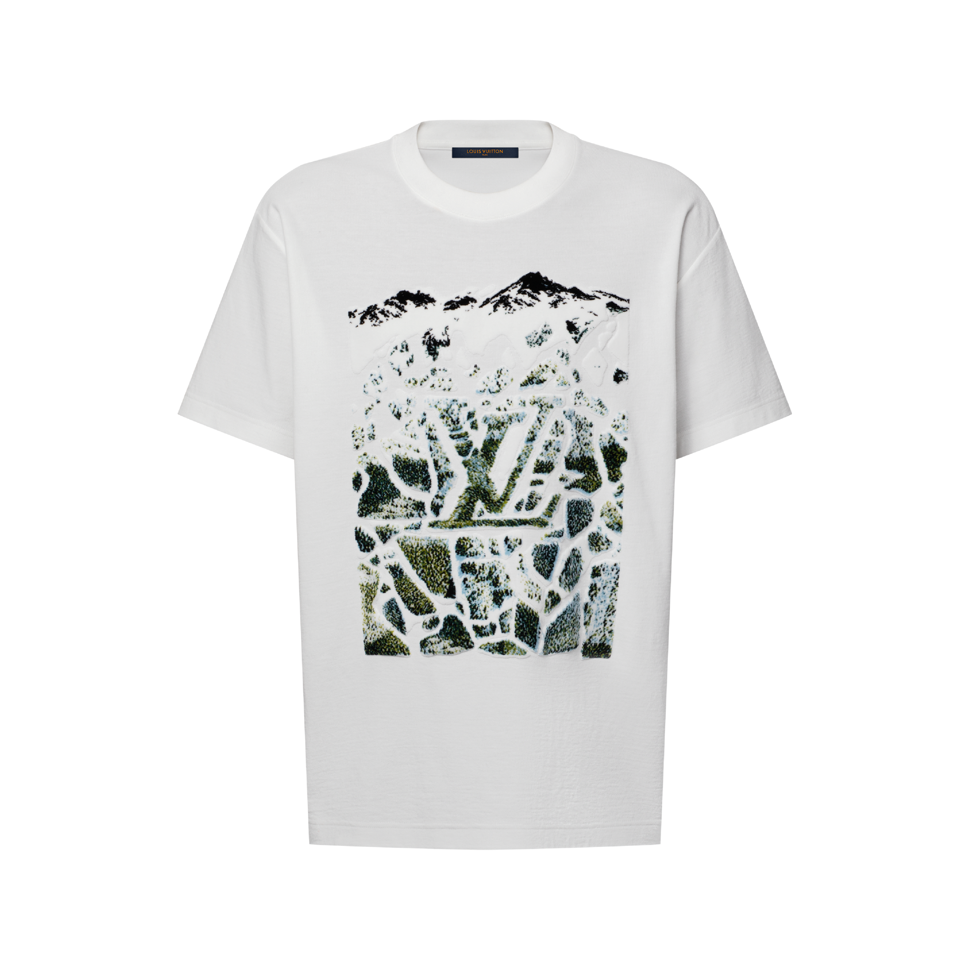 Velvet Jacquard Short-Sleeved T-Shirt - New - For Men | LOUIS